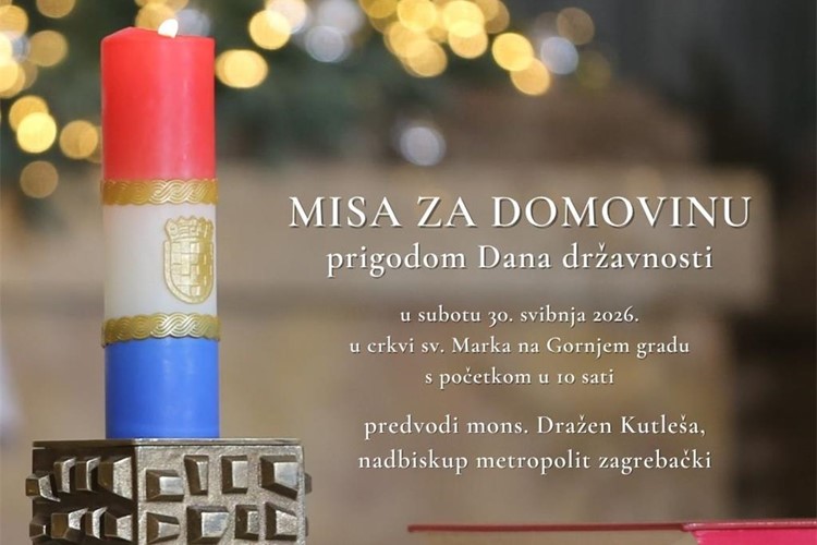 Nadbiskup Kutleša predvodi misno slavlje na Dan državnosti